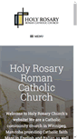 Mobile Screenshot of holyrosarychurch.ca
